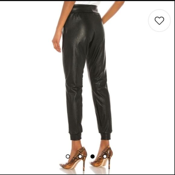 Commando Faux Leather Joggers in Black Size M - Picture 5 of 14